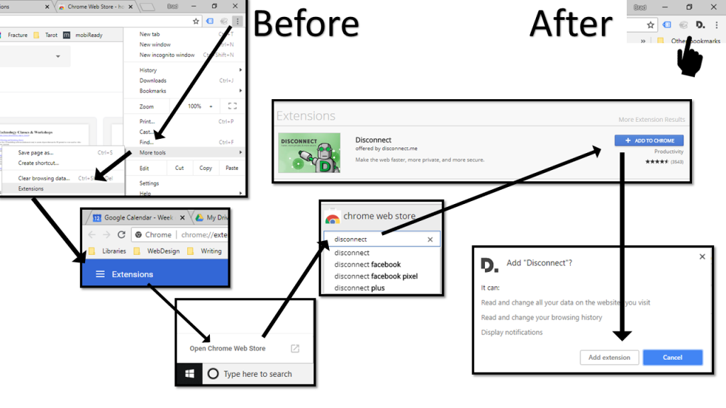 Steps to add extensions to Chrome