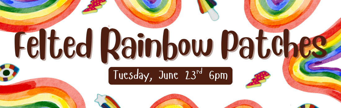 Felted Rainbow Patches TB