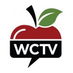 Top half of apple sticking out of a conversation box saying WCTV